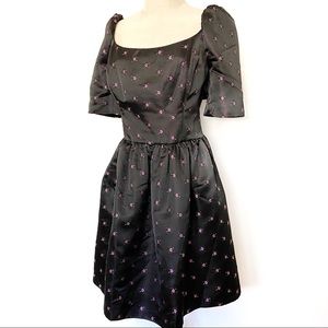 Gal Meets Glam Maude Daisy Satin Bow Back Dress 12